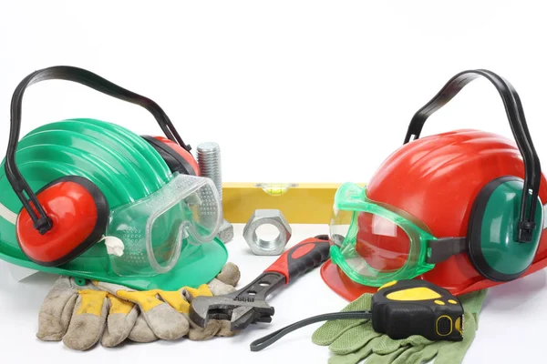 Industrial tools and protective gear — Stock Photo, Image