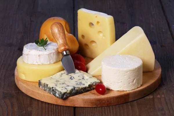 Tipos de queijo — Fotografia de Stock