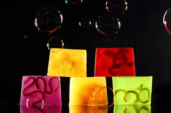 Podświetlany Handmade soap — Zdjęcie stockowe