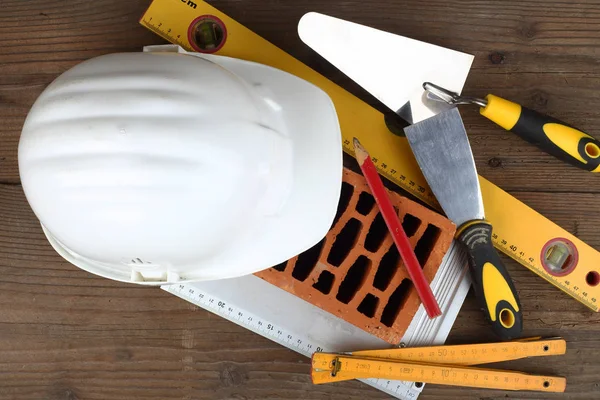 Some masonry tools — Stock Photo, Image