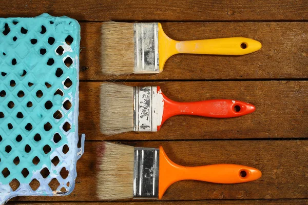 Three paint brushes — Stock Photo, Image