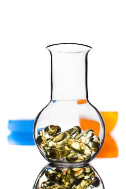 bir laboratuvar şişesi