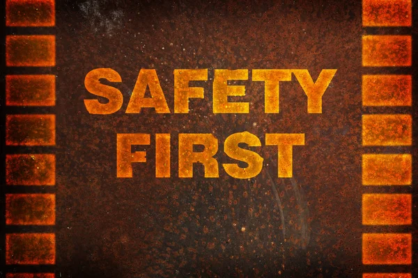 Safety first background — Stock Photo, Image