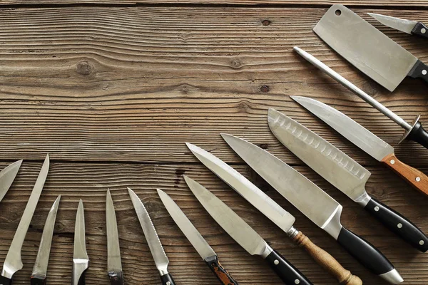 Various kitchen knives — Stock Photo, Image