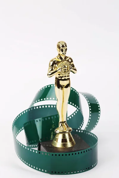 Movie award and  tape — Stock Photo, Image