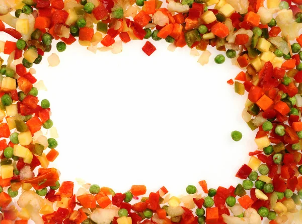 Frozen vegetables frame — Stock Photo, Image