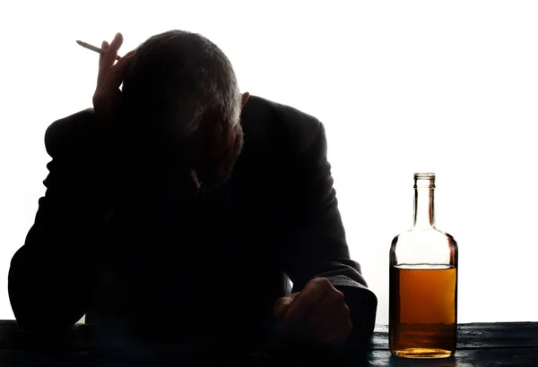 A drinking man — Stock Photo, Image