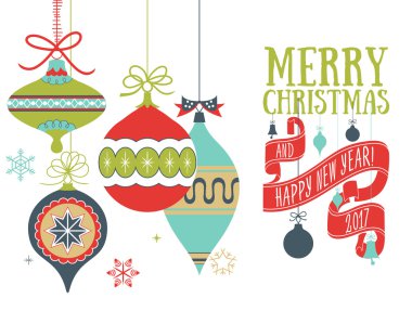 vektör Noel tebrik kartı