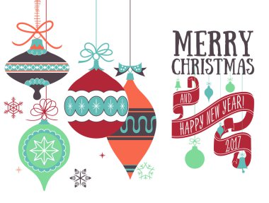 vektör Noel tebrik kartı