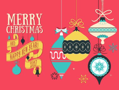 vektör Noel tebrik kartı