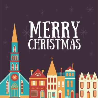 vektör Noel tebrik kartı
