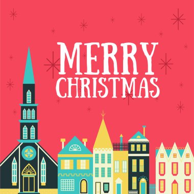 vektör Noel tebrik kartı