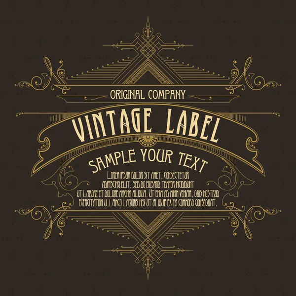 Vintage typografische label premium - vector — Stockvector