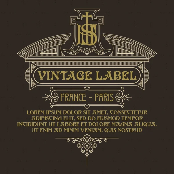 Eski vintage kartı ile çiçek süsleme - vektör