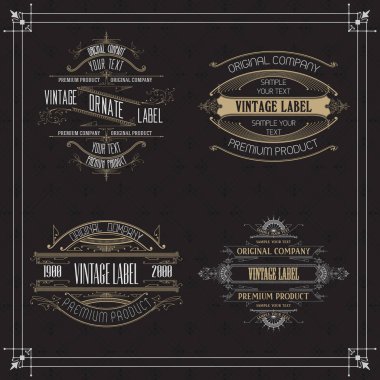 Vintage tipografik etiket sigorta primi