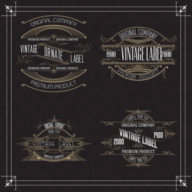 Vintage tipografik etiket sigorta primi