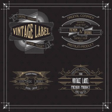 Vintage tipografik etiket sigorta primi