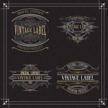 Vintage tipografik etiket sigorta primi