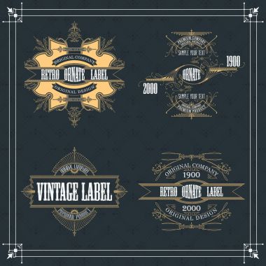 Vintage tipografik etiket sigorta primi