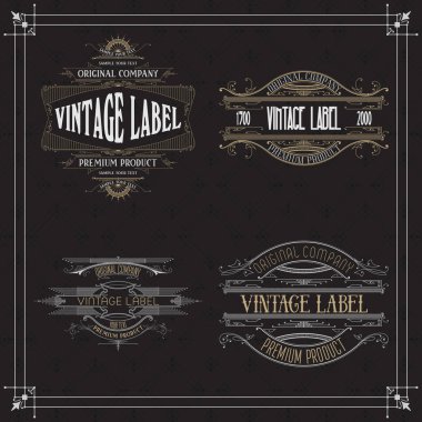 Vintage tipografik etiket sigorta primi