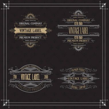 Vintage tipografik etiket sigorta primi