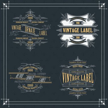 Vintage tipografik etiket sigorta primi