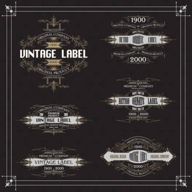 Vintage tipografik etiket sigorta primi