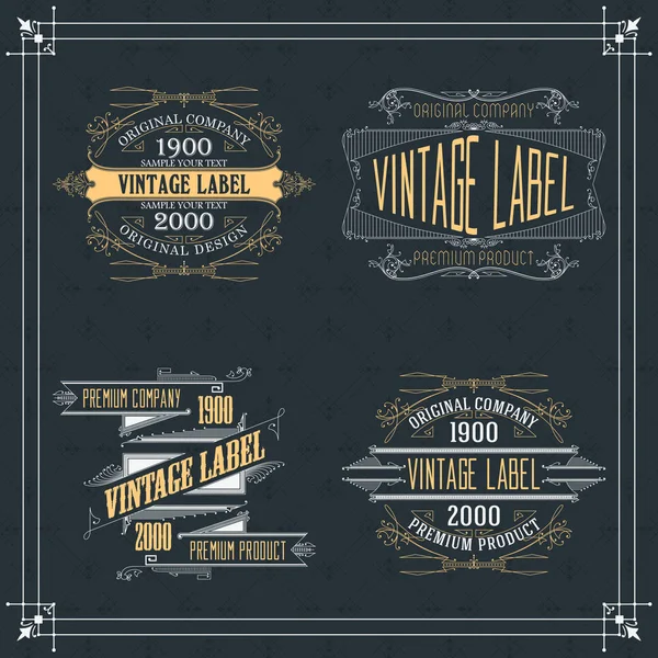 Vintage tipografik etiket sigorta primi