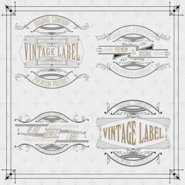 Vintage tipografik etiket sigorta primi