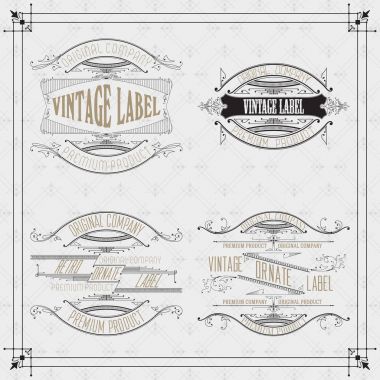 Vintage tipografik etiket sigorta primi