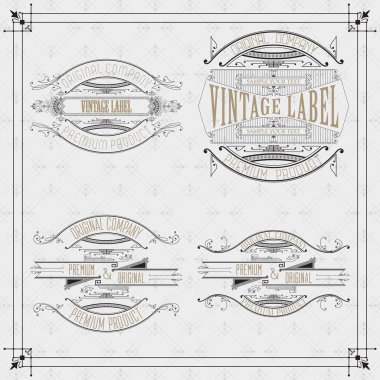 Vintage tipografik etiket sigorta primi