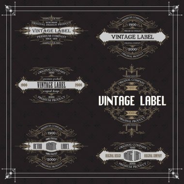 Vintage tipografik etiket sigorta primi