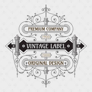 Çiçek süsleme ile eski vintage kartı 