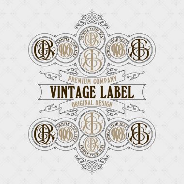 Çiçek süsleme ile eski vintage kartı 