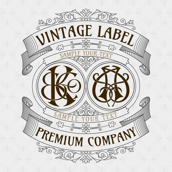 Çiçek süsleme ile eski vintage kartı 