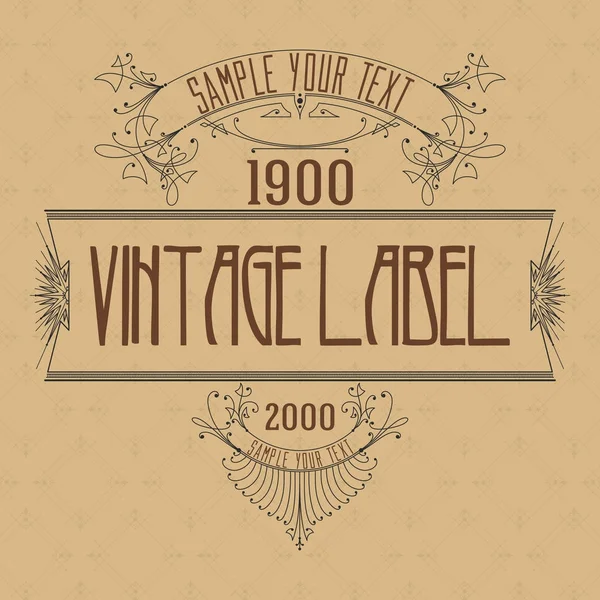 Vintage typographic label premium - vector — Stock Vector