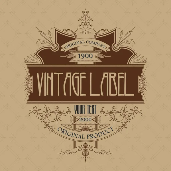 Premium Vintage typografické label - vektor — Stockový vektor
