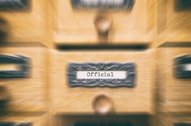 Eski ahşap arşiv dosyaları Katalog çekmece, dosyaları