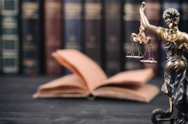 B adalet ölçekler, Justitia, adalet ve hukuk kitapları