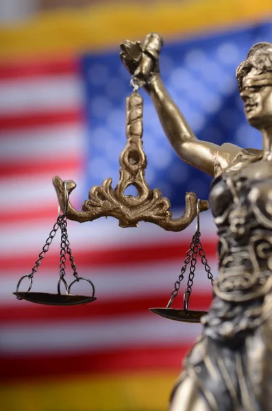Νόμος Και Δικαιοσύνη Έννοια Της Νομιμότητας Κλίμακες Της Δικαιοσύνης Justitia — Φωτογραφία Αρχείου