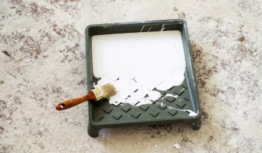 Boya ve fırça boya duvarlar 