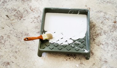 Boya ve fırça boya duvarlar 