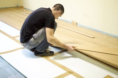 Katta laminat tahta yükleme işlemi 