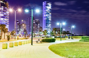 Gece manzara tatil beldesi 