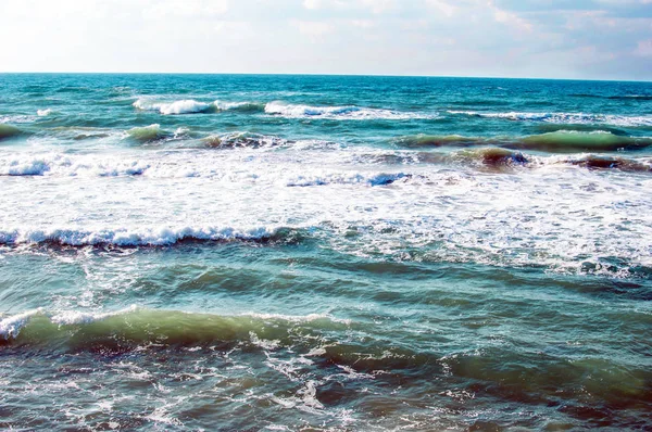 Textura - ondas do mar durante uma tempestade — Fotografia de Stock