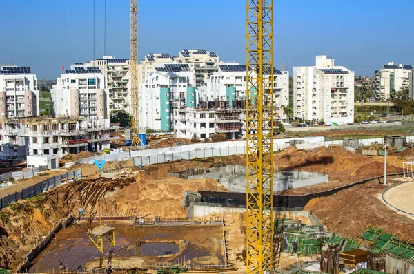 Vista da altura do canteiro de obras — Fotografia de Stock