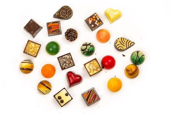 Projektanta wykwintne czekoladowe cukierki — Zdjęcie stockowe