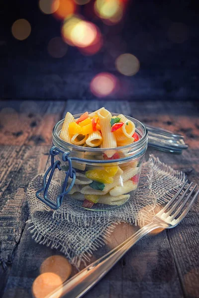 Pasta med grönsaker — Stockfoto