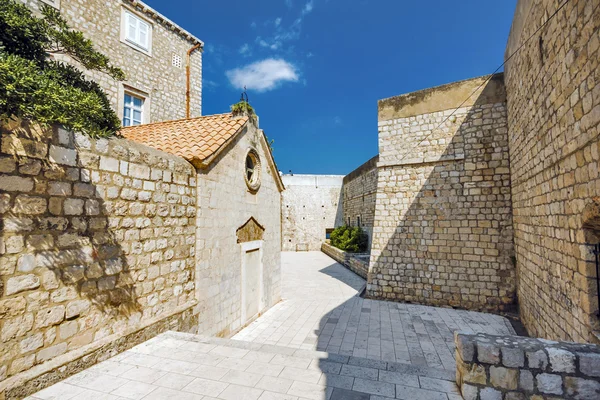 Ruas velhas de Dubrovnik — Fotografia de Stock