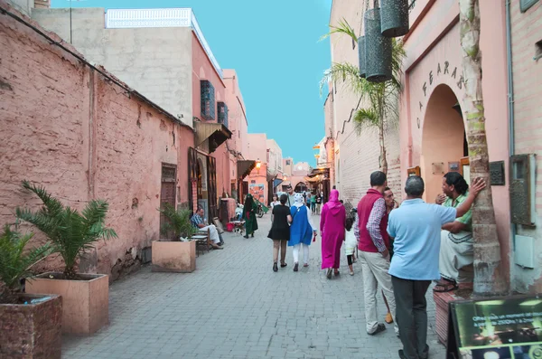 Marrakesh utcákban szeptember 2014-ben — Stock Fotó